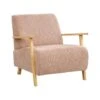 LESJA - Fauteuil - Roze - Stof