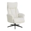 Relaxfauteuil Off-White Stof - 76x80x95cm - Draaibaar - Jonas