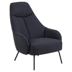 Fauteuil Blauw - Zithoogte 40cm - 73x92x98cm - Bertus