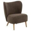 Fauteuil Bruin Stof - Zithoogte 45cm - 71x75x80cm - Ellie
