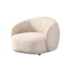 Merkloos HOME DELUXE Fauteuil CASARA Geweven Stof Beige - 99 X 72 X 104 Cm