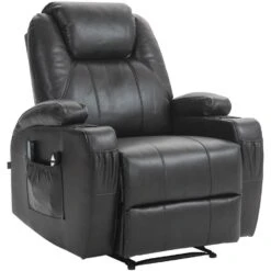 CLP Fauteuil Hepler Zwart Frame - Kunstleer - Bruin