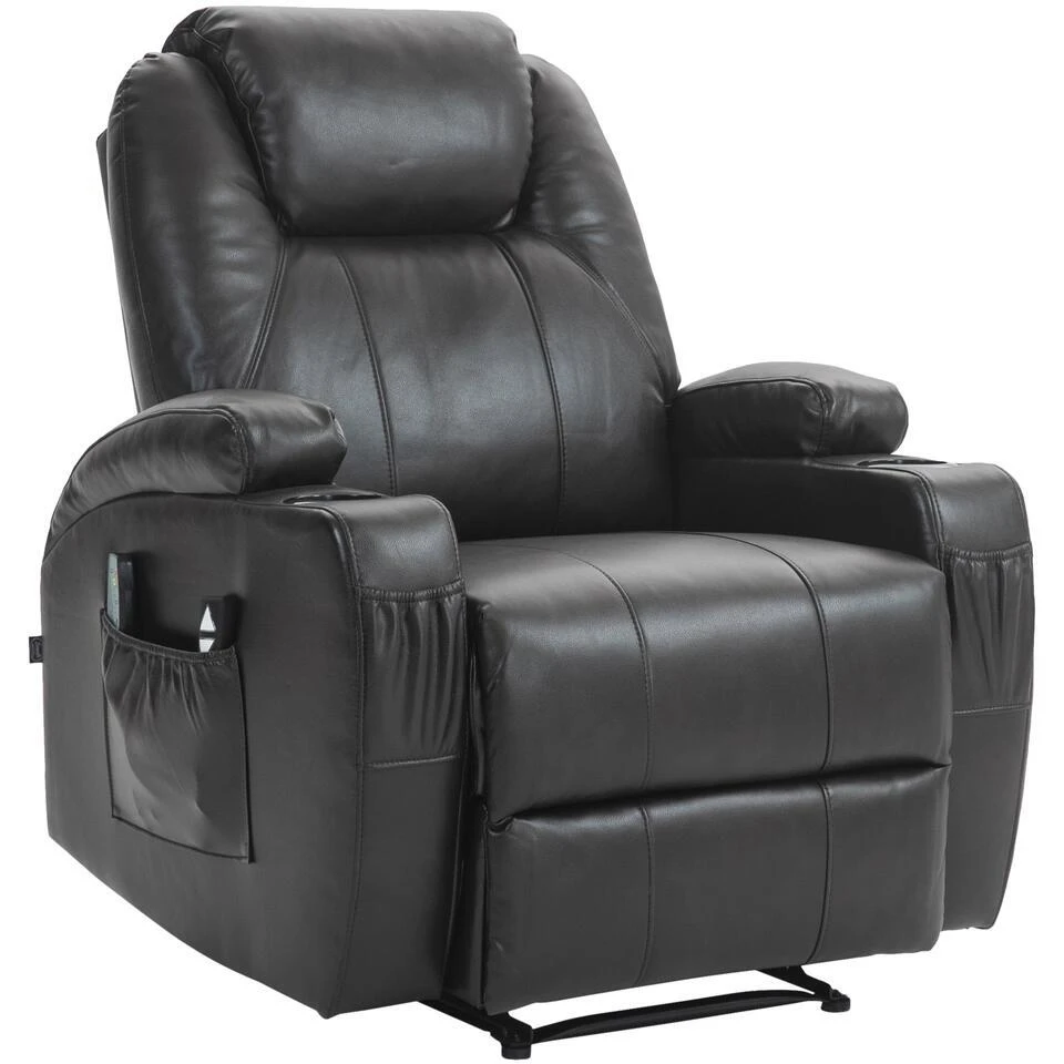 CLP Fauteuil Hepler Zwart Frame - Kunstleer - Bruin 1 CLP Fauteuil Hepler Zwart Frame - Kunstleer - Bruin