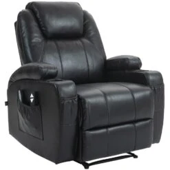 CLP Fauteuil Hepler Zwart Frame - Kunstleer - Zwart