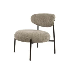 Fauteuil Zand Stof - Zithoogte 41cm - Round