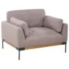 SKAVEN - Fauteuil - Taupe - Polyester