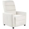 SANDE - Relaxfauteuil - Gebroken Wit - Stof