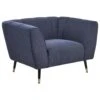 ORSTA - Fauteuil - Donkerblauw - Polyester