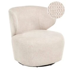 ALVDAL - Fauteuil - Beige - Polyester