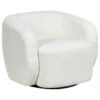 TORE - Draaifauteuil - Lichtbeige - Polyester