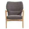 Fauteuil Mila - Stof - Antraciet