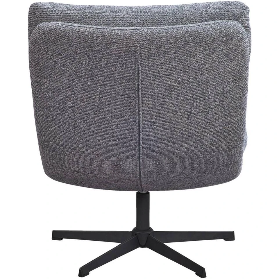 Fauteuil Bobbi Incl. Hocker - Antraciet 5 Fauteuil Bobbi Incl. Hocker - Antraciet - Afbeelding 5