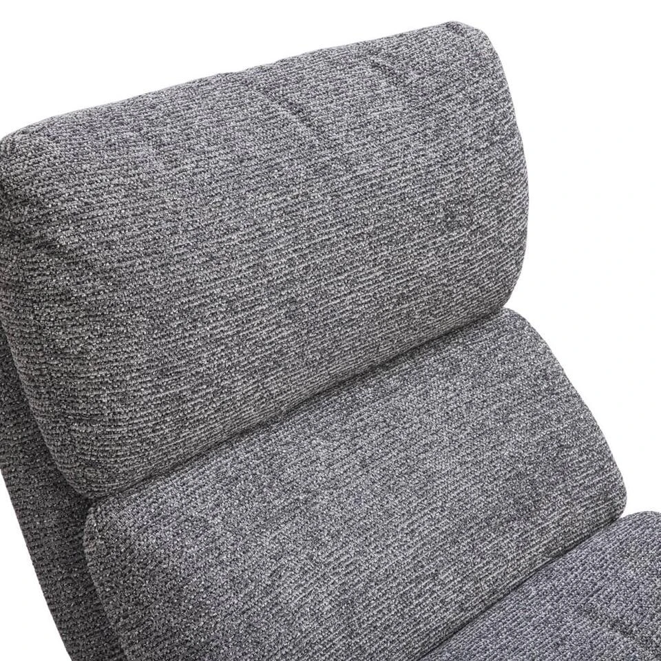 Fauteuil Bobbi Incl. Hocker - Antraciet 6 Fauteuil Bobbi Incl. Hocker - Antraciet - Afbeelding 6