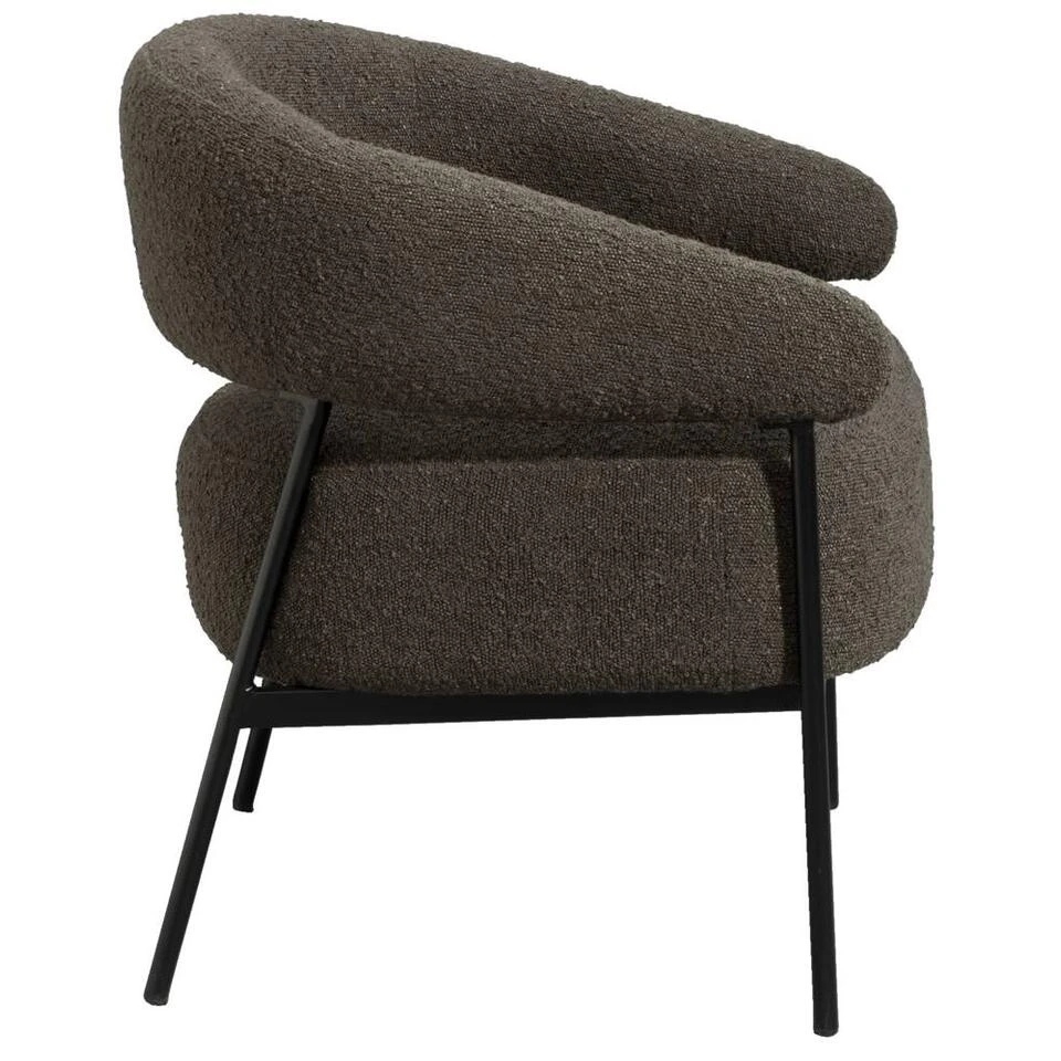 Fauteuil Nola - Antraciet 4 Fauteuil Nola - Antraciet - Afbeelding 4