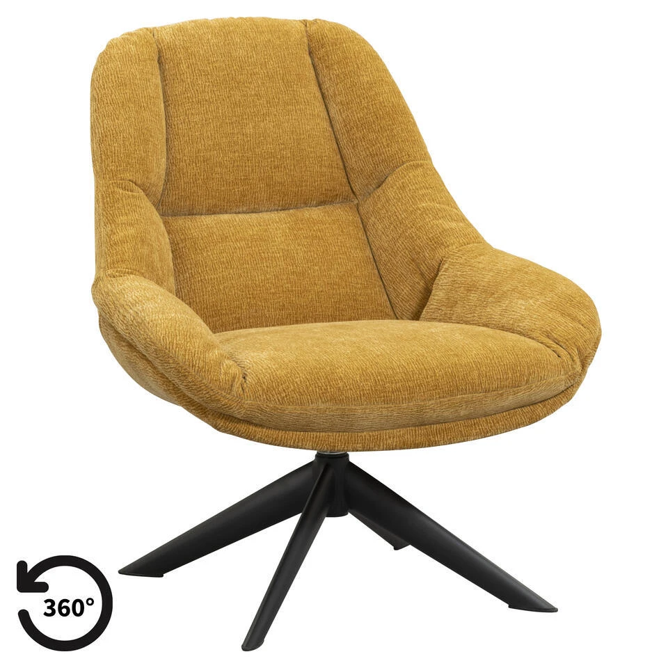 Fauteuil Lynn - Oker 1 Fauteuil Lynn - Oker