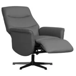 Relaxfauteuil Boaz -elektrisch Verstelbaar - Antraciet -Leen Bakker Fauteuils 10202140 0812 01