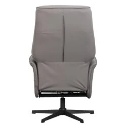 Relaxfauteuil Boaz Lederlook - Elektrisch Verstelbaar - Taupe -Leen Bakker Fauteuils 10202150 0900