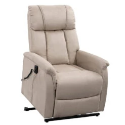 Relaxfauteuil Colorado - Sta-op - Beige -Leen Bakker Fauteuils 10205540 0811