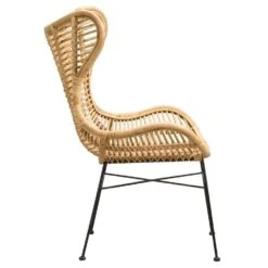 Fauteuil Jasmine - Rotan/metaal - Naturel -Leen Bakker Fauteuils 10207005 8000