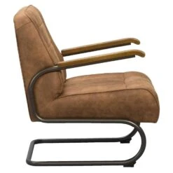 Fauteuil Ivar - Stof - Cognac -Leen Bakker Fauteuils 10207511 8000