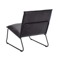 Fauteuil Cooper - Leatherlook - Grijs -Leen Bakker Fauteuils 10207515 1200