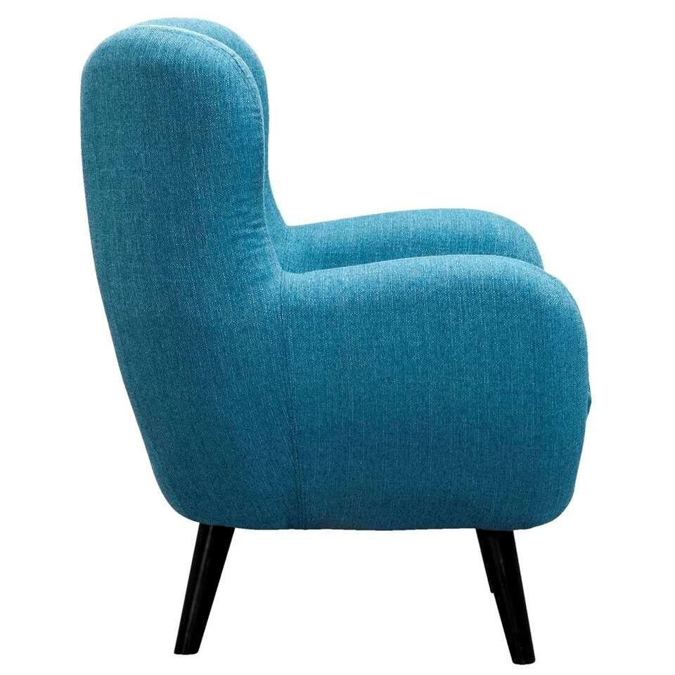 Fauteuil Viborg - Stof - Turquoise 2 Fauteuil Viborg - Stof - Turquoise - Afbeelding 2