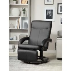 Beliani TV-fauteuil MIGHT - Zwart Kunstleer -Leen Bakker Fauteuils 113b06265e424186b2094e85299e8786