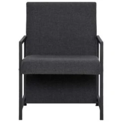 VidaXL Fauteuil Stof Grijs -Leen Bakker Fauteuils 1181369335 0103