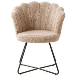 LOVELOCK - Fauteuil - Beige- Bouclé -Leen Bakker Fauteuils 11e5f95d9a26447481d041310d2d1fce