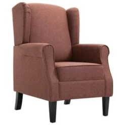 VidaXL Fauteuil Stof Bruin 6 VidaXL Fauteuil Stof Bruin -Leen Bakker Fauteuils 1268fdfcdb874c6a917dd6cec6ef1e49