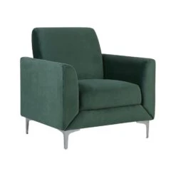 Beliani Fauteuil FENES - Groen Fluweel