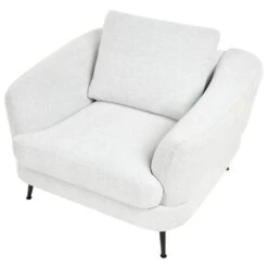 KJAER - Fauteuil - Gebroken Wit - Polyester -Leen Bakker Fauteuils 13e4a58175b245b1a789e37409f63473