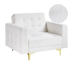 ABERDEEN - Fauteuil - Wit - Bouclé 12 ABERDEEN - Fauteuil - Wit - Bouclé -Leen Bakker Fauteuils 141d68f6da2e4d8f85883b1e2b2f479e