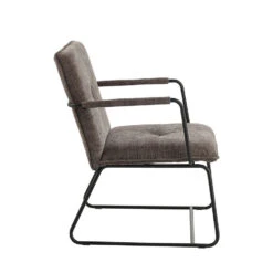 Fauteuil Hailey Grijs Chenille - Stof - Grijs -Leen Bakker Fauteuils 143a09ed56de45d3ac55cd9fafc17b2c