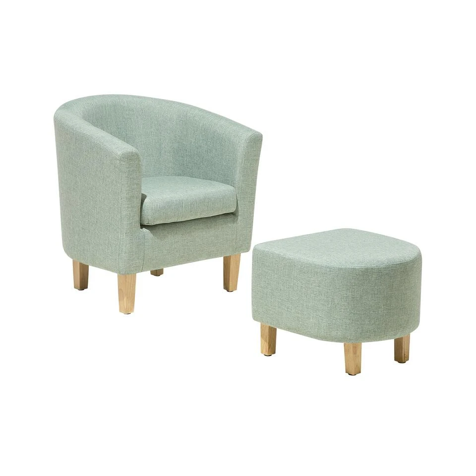 Beliani Cocktailstoel HOLDEN - Groen Polyester 1 Beliani Cocktailstoel HOLDEN - Groen Polyester