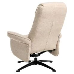 GERAS - Relaxfauteuil Met Voetenbank - Beige - Bouclé -Leen Bakker Fauteuils 1494a93619144902be02cf3dfa8de77f