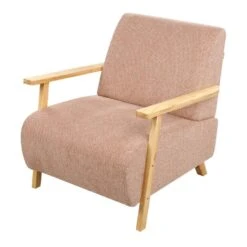 LESJA - Fauteuil - Roze - Stof -Leen Bakker Fauteuils 16397d6e45bb43dc9fdd7ea414275bb7