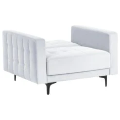 ABERDEEN - Fauteuil - Lichtgrijs - Fluweel -Leen Bakker Fauteuils 16ce41454dad4e449a05ccfe4f78a067