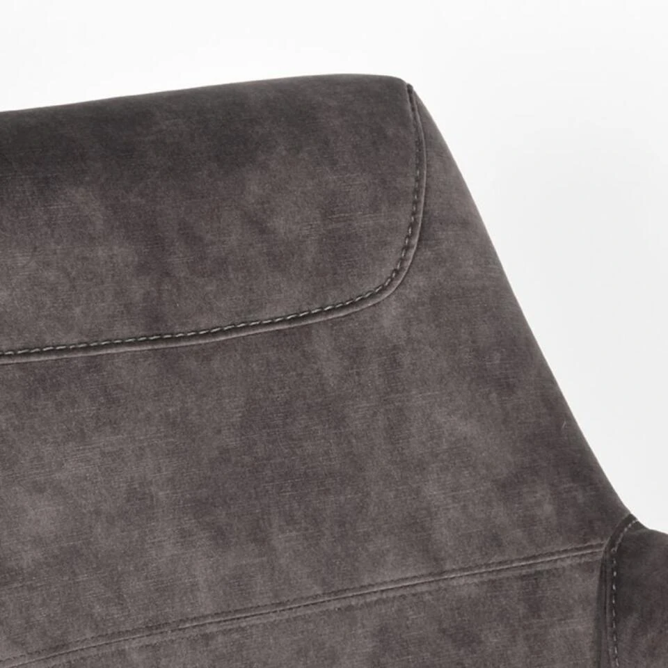 LABEL51 Fauteuil Toby Antraciet Velours 6 LABEL51 Fauteuil Toby Antraciet Velours - Afbeelding 6