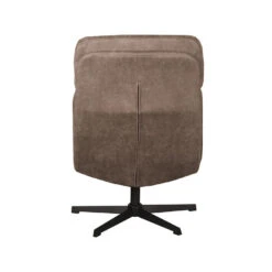 LABEL51 Fauteuil Alvar - Taupe - Micro Suede - 57x53x83 Cm -Leen Bakker Fauteuils 188bc0d8fda649ebbf2a7a15b0088053