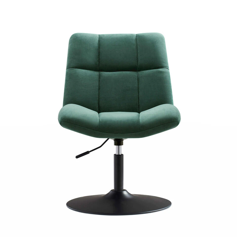 Design Fauteuil Lille - Velvet Groen 2 Design Fauteuil Lille - Velvet Groen - Afbeelding 2