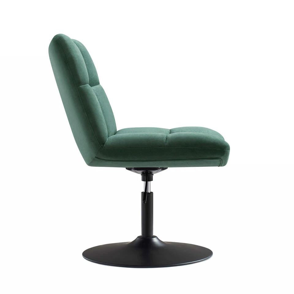 Design Fauteuil Lille - Velvet Groen 3 Design Fauteuil Lille - Velvet Groen - Afbeelding 3