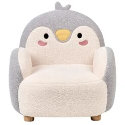 FYN - Kinderfauteuil - Grijs - Bouclé -Leen Bakker Fauteuils 19bea553283b4c8d97df96eef1c89793