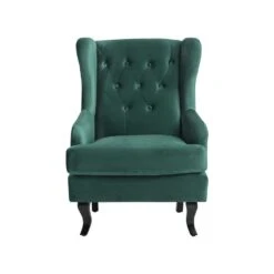 Beliani Oorfauteuil ALTA - Groen Fluweel 7 Beliani Oorfauteuil ALTA - Groen Fluweel -Leen Bakker Fauteuils 1ed183b836fd47ddb03cdb57aa36e734