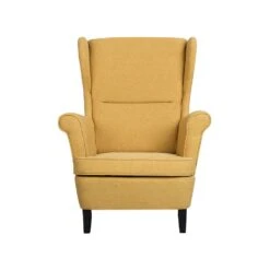 Beliani Oorfauteuil ABSON - Geel Polyester 7 Beliani Oorfauteuil ABSON - Geel Polyester -Leen Bakker Fauteuils 1f623f44f88e4f4ba772e4f2c7256029
