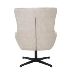 Fauteuil Stof Beige - Draaibaar - Zitdiepte 53cm - 53x53x99cm -Leen Bakker Fauteuils 1fc7101d8f6d4f36897a2acee6aa04c5