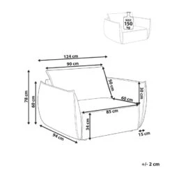 KUNES - Fauteuil - Lichtbeige - Polyester -Leen Bakker Fauteuils 200a04abd54a4f4a9288fa199558acf9