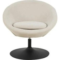 Fauteuil Beige Stof Draaibaar - Zithoogte 47cm - Eva -Leen Bakker Fauteuils 244518169e7a4e92aa58cbd22c35bd8c