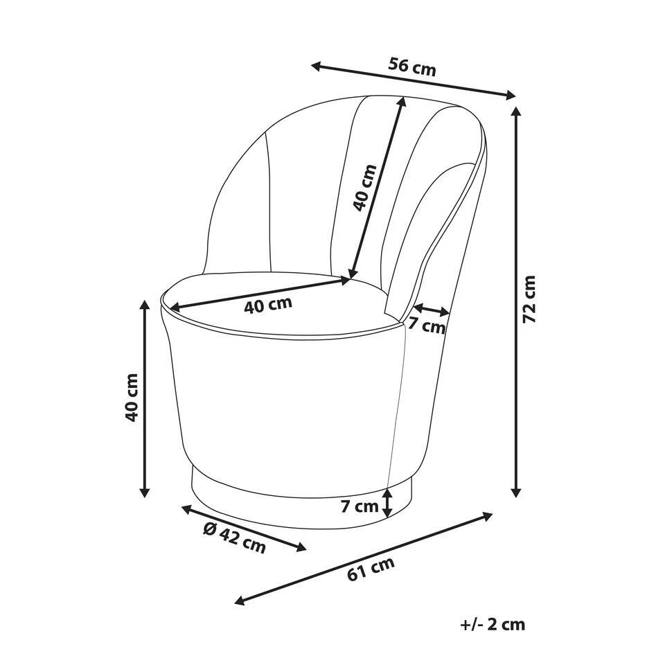 ALBY - Fauteuil - Groen - Fluweel 3 ALBY - Fauteuil - Groen - Fluweel - Afbeelding 3