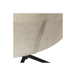 WOOOD Job Draaifauteuil - Bouclé - Zand - 101x70x85 -Leen Bakker Fauteuils 25ade1e4ab2a4e90aa5366a111009789